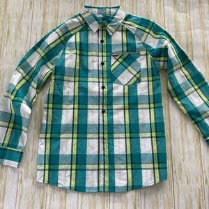 Boy’s Hurley long sleeve button down shirt size M (10-12)